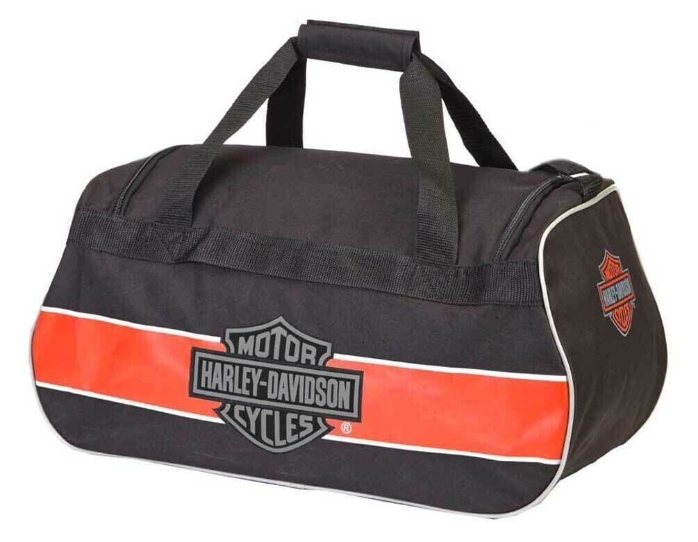 Borsone Harley Davidson da palestra viaggio nero arancio