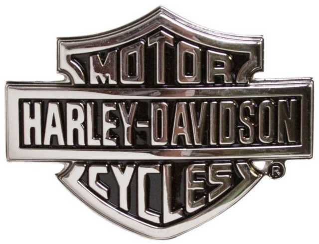 Fibbia Harley Davidson Bar Shield cromata per cintura
