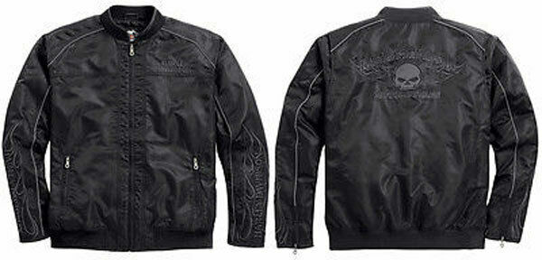 Abbigliamento Harley Davidson - bomber biker con teschio Willie G